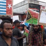 Foto : Aksi demo damai rakyat Papua mendukung PIF di Tuvalu