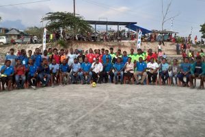 Sambut HSP, KNPI Distrik Waibhu gelar pertandingan futsal dan volley 5 i Papua