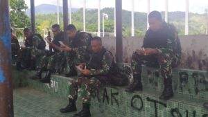 Sejumlah anggota TNI Papua,