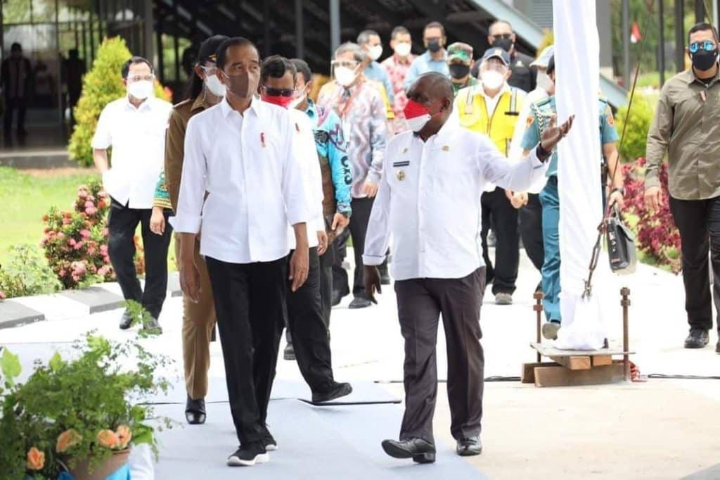 Papua-Bupati Mbaraka dan Presiden Jokowi