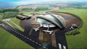 Papua-Ilustrasi konsep bandara pesawat antariksa