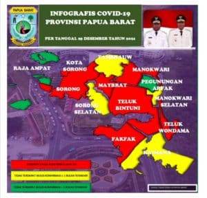 Infografis perkembangan COVID-19 Provinsi Papua Barat