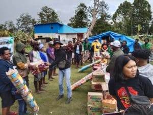 Papua-Bantuan Bagi Warga di Wouma
