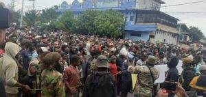 Demo penolakan DOB di Wamena, Jayawijaya, Papua