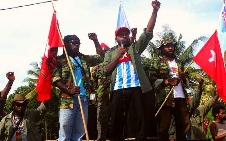 Papua-Victor Yeimo dalam demonstrasi KNPB 2016